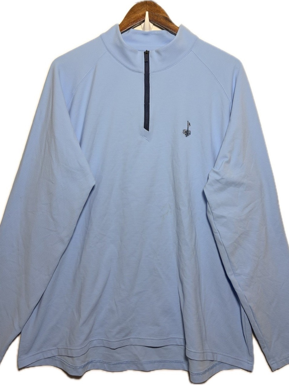 Holderness & Bourne The Stuart Pullover XL Skye Blue Quarter Zip Golf Old Money